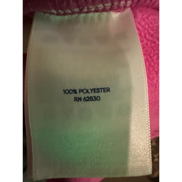 Women’s Lands End Pink Fleece Full Zip Jacket Size Large - Picture 4 of 4